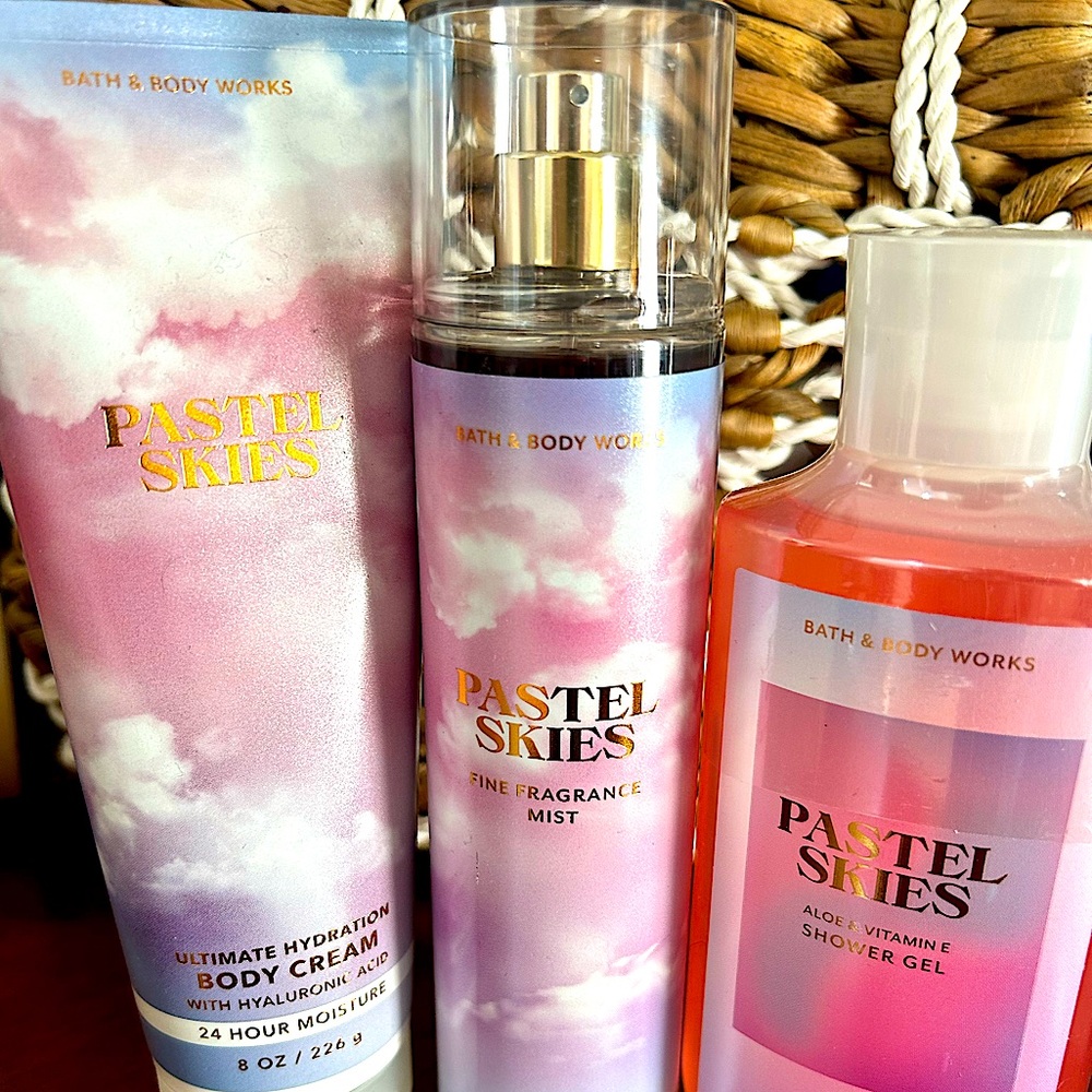 BBW Pastel Skies set - new! Bath and Body Works